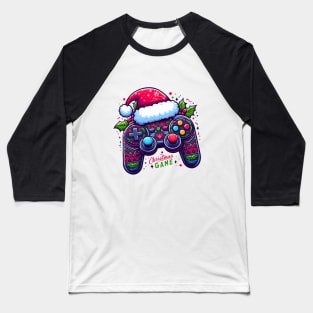 Video Game Controller Christmas Santa Gamer Boys Baseball T-Shirt